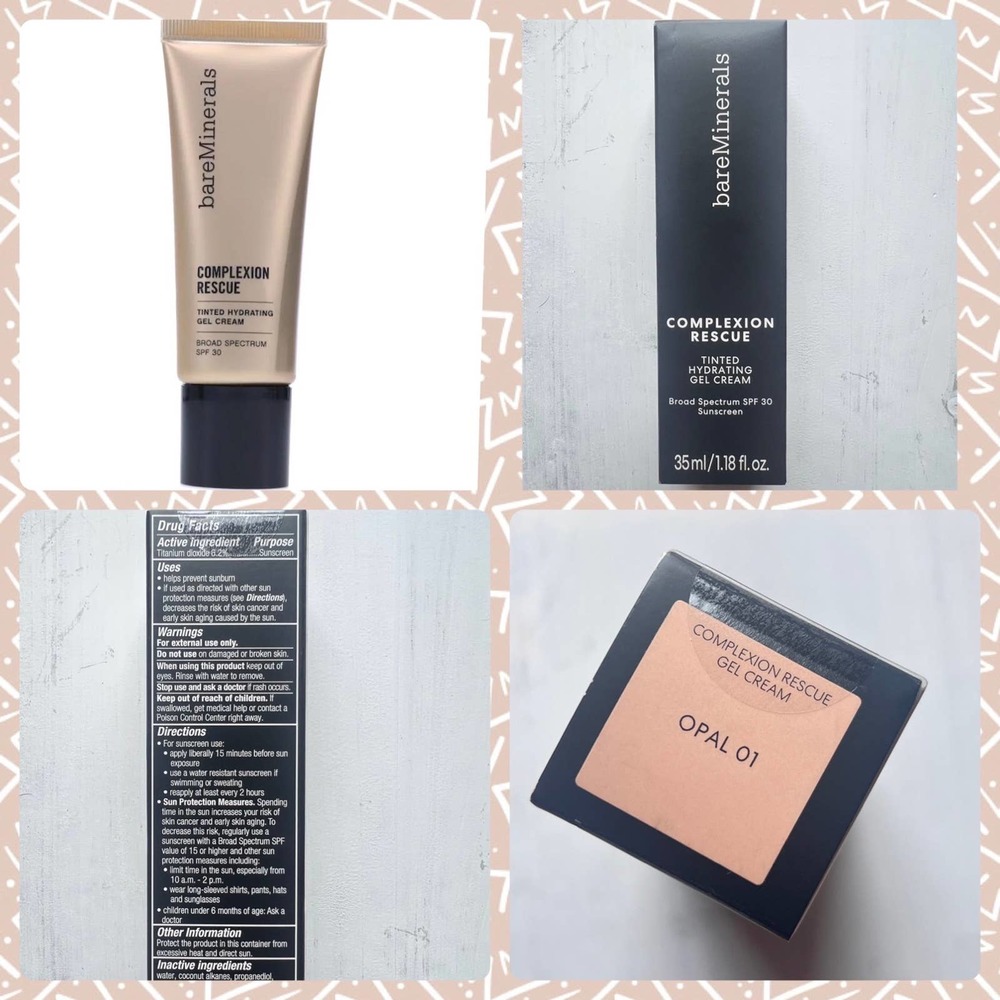 Bare Minerals Complexion Rescue Tinted Moisturizer ‘Opal 01’ Hydrating Gel Cream